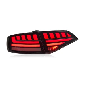 Audi A4L B8 B9 Tail Lights Clear Lens Full LED 5000K Plug+Play Auto Rear Lights