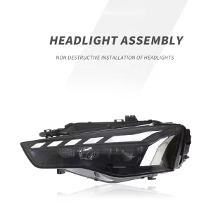 Audi A5 Headlights 5000K White LED Day Running Lights DRL Fog Lights 12V Retrofit Car Accessories 4000 Lm