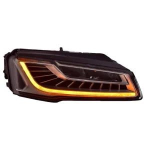 Audi A8 Headlight Assembly Retrofit LED Daytime Running Lights Sequential Turn Signals 12V 50W