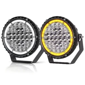 Aurora 7 Inch 90W ECE R112 R65 R10 Hilux Rear Bumper Offroad Auto Exterior Lighting LED Driving Light with Position Light