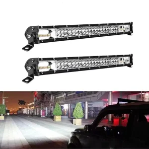 Auto 100 LED Max White Yellow Super Bright for Universal Car Double Row LED Strip Working Lamp IP68 Offroad Work Light