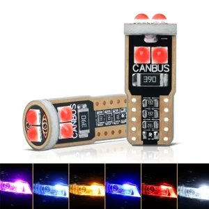 Auto 12V 24V T10 W5W 5050 6SMD Width Lamp Decoding License Plate Light LED Reading Lamp Car Signal Light Position Light