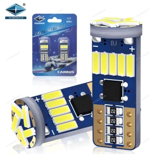 Auto 4014 15SMD 6000K Car Brake Reverse W5W Interior Turn Signal Lights 194 T10 Tuning Led Bulb