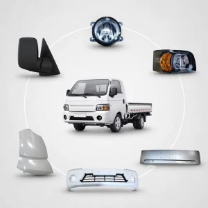 Auto Cab Body Covering Kit for JAC Shuailing X Light Truck Front Bumper Headlamp Side Mirror Fender Fog Light Replacement Parts