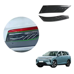 Auto Car Exterior Accessories Tail Rear Fog Lamp Cover Trims Light Eyebrow Bezel Frame Garnish Fit for ATTO 3 YUAN PLUS