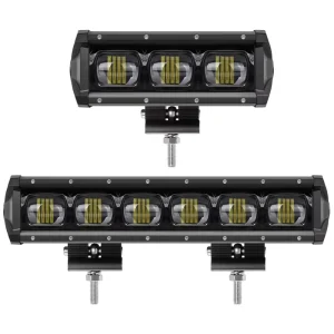 Auto Car Work Lamp 6d Single Row 60W 90W 180W 240W 120W LED Light Bar with Big Lens