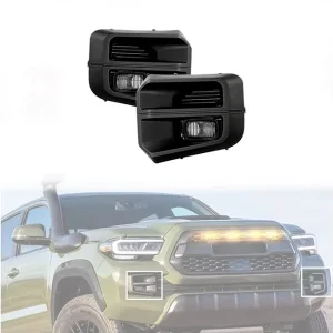 Auto Exterior Parts LED Fog Light Cover With Fog Lamps for Toyota Tacoma Dual Color Front Bumper Fog Light