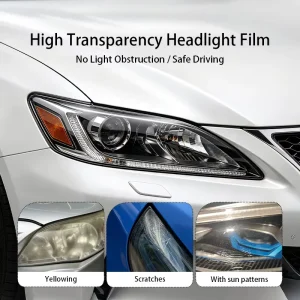 Auto Exterior TPH Headlight Film 0.3*10m Scratch Self Healing Anti Collision Stone Chip Guard