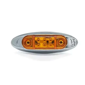 Auto External Lights 12/24V Amber Red for Car Bus Truck Marker Indicator LED Warning Signal Trailer Light Rear Side Lamp
