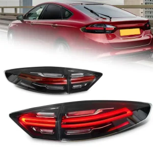 Auto Four Functions Clear Lens Tail Light Reverse Brake Rear Bumper Lamp LED Kits for Mondeo