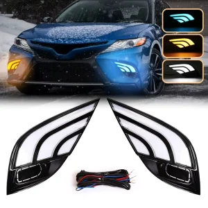 Auto Front Lights High Bright Fog Lamps DRL Daytime Running Lights for Toyota Camry