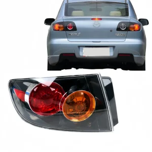Auto Halogen Tail Light Half Housing Black Smoke for Mazda 3 BK Car Rear Brake Indicator Lamp Shell