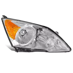 Auto Headlights Assembly HO2503129 Compatible with Honda CR-V OEM Factory Style Chrome Housing Amber