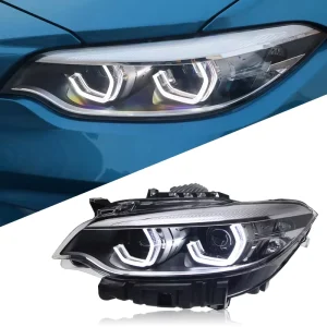 Auto Headlights for BMW 2 Series F22 F23 Car LED Golden Eye DRL Front Lights Turn Signal Dynamic Lamps Lighting System