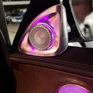 Auto Interior 4D Tweeter Ambient Light Multicolor Rotating Tweeter Speaker for Mercedes C class W205