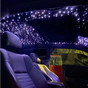 Auto Interior Ambient RGBW Car Roof Star Light Kit LED Fiber Optic Ceiling Lights with Atmosphere Lamp for Car
