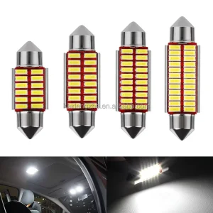 Auto Interior Car Reading Light 4014 12SMD Plug and Play Aluminum LED Bulb 31mm 36mm 39mm 42mm 12V