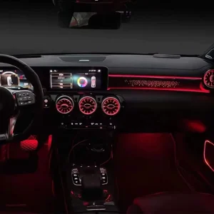 Auto Interior Decor LED Atmosphere Light 64 Color Ambient Lights for Mercedes Benz A class W177 CLA W118