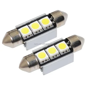 Auto Interior Lighting 12V 36mm 3SMD 5050 Canbus C5W Festoon Car Led Bulb for Side Roof Dome Interior Room Lights Lighting