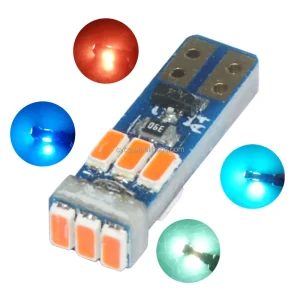 Auto Interior Lighting Red White Yellow Blue Green T5 Socket 9 SMD 3014 Car Led Bulbs Canbus Error Free T5 Led Instrument Light
