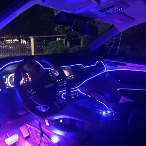 Auto LED Angel Eyes Daytime Running Light Car Projector for Suzuki Ertiga Car Accessories Optical Fiber Ambient Light
