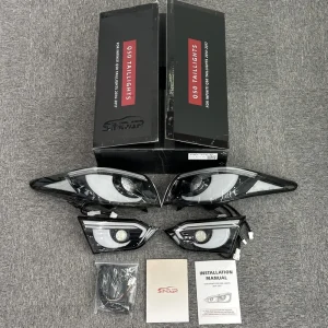 Auto LED Animated Taillight Assembly LHD + RHD for Infiniti Q50 Customize Light New Hawkeye Style