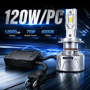 Auto LED Headlight Bulb 9-16V 12V LED Headlight Replacement Bulb for Car Motorcycle Fog Lights