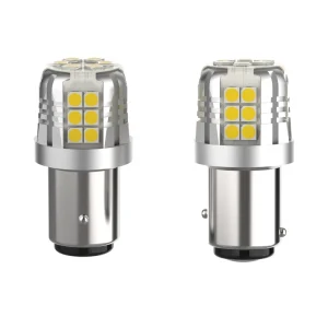 Auto LED Light Bulb 1156 1157 T20 T25 3030 30SMD Car Reverse Light Turning Brake Tail Light 10-18V White Red Amber