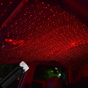 Auto LED Starry Ceiling Interior Car Lights with USB Red Blue Atmosphere LED Roof Lights Interior Accessories