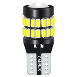Auto LED T10 3014 Chip Lens Non Polarity W5W 194 168 Canbus Parking Reverse Light Bulb 38SMD 10 18V License Plate