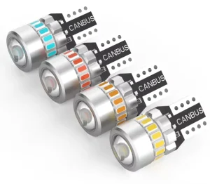 Auto LED T10 4014 Chip Lens Non Polarity W5W 194 168 Canbus Parking Light Bulb 18SMD 10 18V License Plate Reverse Light