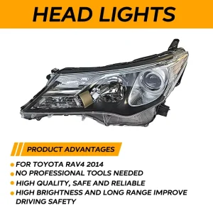 Auto Lighting Accessories Headlamp Halogen & Xenon Headlight for Toyota Rav4
