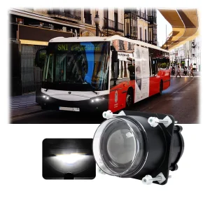 Auto Lighting System 18W Low Beam Led Headlights 90mm 3.5 Inch Led Lighting for Bus Motorcycle Coach