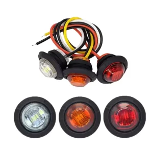 Auto Lighting System 3/4” Round Small Led Bullet Marker Lights 10-30V for Boat Trailer Lamp