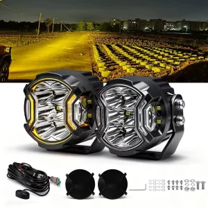 Auto Lighting System 50W Auxiliary Side Shooter 3inch Driving Light Offroad 4×4 Spot on Bumper Grille for 4WD Truck