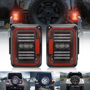 Auto Lighting System Brightest Car Tail Lights LED 30W Taillight 60000 Hours Rear Light Tail Lamp for Jeep Wrangler JK
