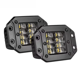 Auto Lighting System High Power 5 Inch Led Fog Driving Lights 24w square LED Work Lights for Car Off Road Trucks