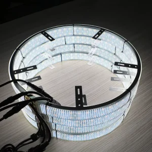 Auto Lighting Systems Car Wheel Rims Rings Light Waterproof IP68 Pure White 20 Row Tuning Lightings APP Control Truck