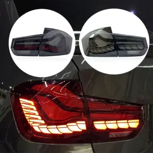 Auto New Design Red Smoked Dragon Scale OLED Taillight GTS Taillamp for BMW F30 F35 Rear Lamp High Quality Tail Light