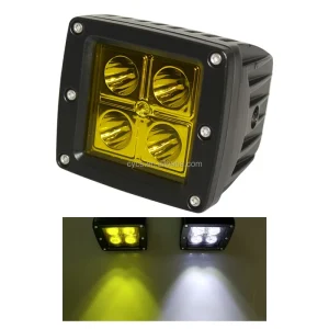 Auto Parts 3Inch Spot Fog Lamp SUV Truck Cars Auxiliary Driving Light 4LED 12W Auto Exterior Lighting Offroad LED Work Light