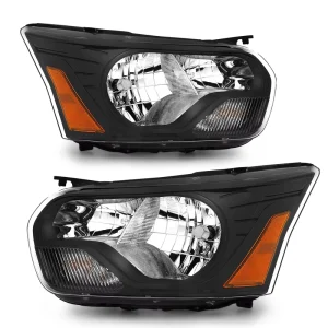 Auto Parts Headlight Assembly Black Driver Passenger Side for Ford Transit 150 250 350 HD