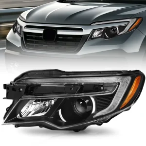 Auto Parts Headlight Assembly W LED DRL 4 Pins HO2502167 33150TG7A12 for Honda Pilot & Ridgeline USA Type