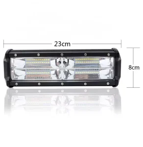 Auto Parts LED Bar 7Inch 144W 48LED LED Work Light Bar for Off-road Work Lights for Truck Luces Para Autos Barra Autos