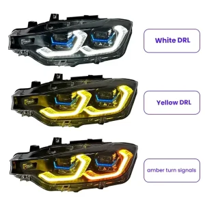 Auto Parts LED Lens Headlight Assembly for 3 Series F30 F35 Aftermarket Front Lamp