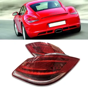 Auto Parts LED Rear Tail Light Assembly for Porsche Boxster Cayman 987 04-12 Upgrade DRL Turn Signal Brake StopLamps Replacement
