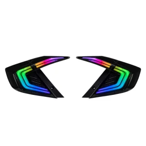 Auto Parts Upgrade RGB Multi Color & Sequential Turn Signals DRL LED Tail Light Assembly for 10th Gen Honda Civic