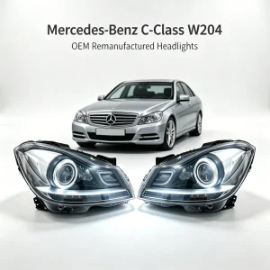 Auto Parts Xenon Headlight Assembly Front Lamp for Mercedes Benz W204 C Class Facelift Model Plug and Play