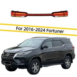Auto Rear Back Lamps Assembly for Fortuner Upgrade Car LED Through Taillights Plug and Play Accessories H7