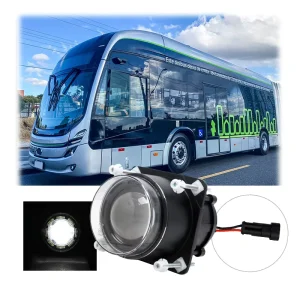 Auto Round 90mm 3.5″ LED Headlight 18W Low Beam Automotive LED Headlight for Bus Coach Tractor