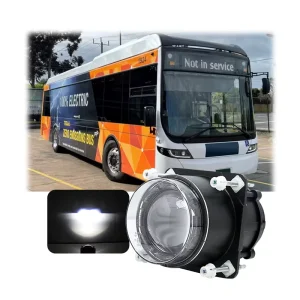 Auto Round LED Headlight 12V 90mm 3.5 Inch Bus LED Headlight 24V LED Head Light With High Beam